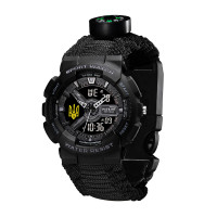 Patriot 005 Тризуб золото Black Паракордовий ремінець Black + Коробка