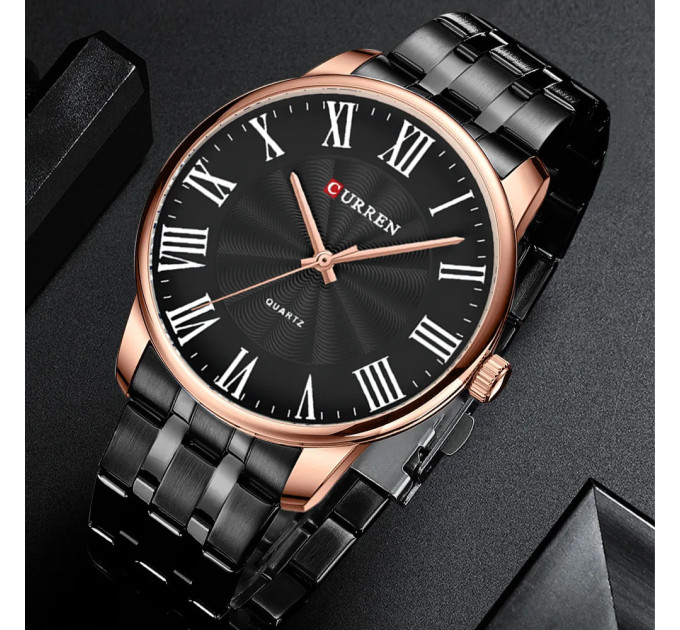 Curren 8422 Black-Gold