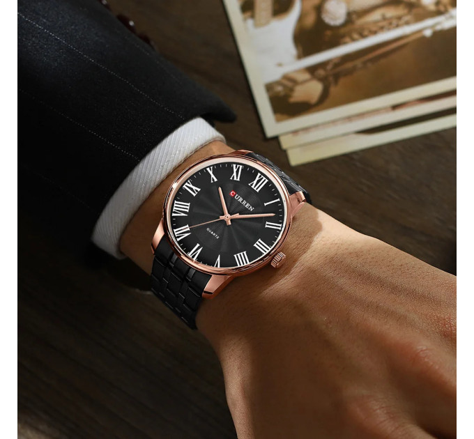 Curren 8422 Black-Gold