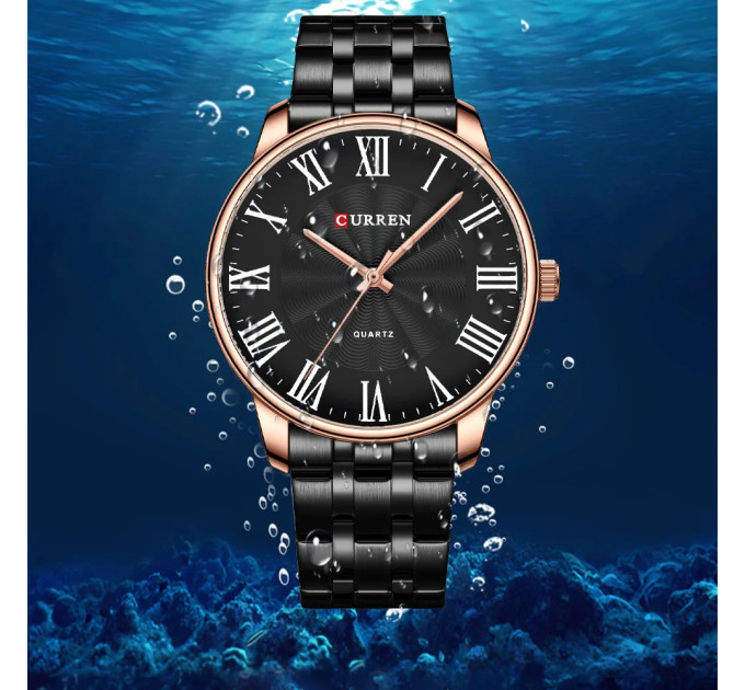 Curren 8422 Black-Gold