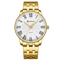 Curren 8422 Gold-White