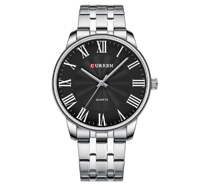 Curren 8422 Silver-Black