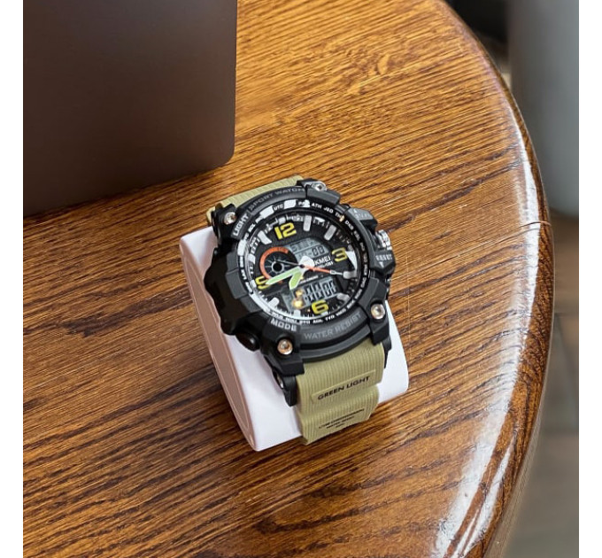 Skmei 1283 Black-Khaki Wristband.