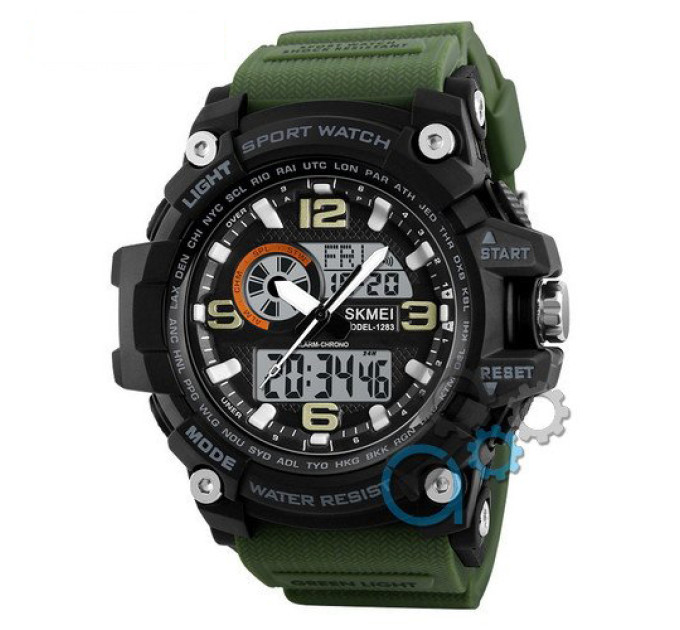 Skmei 1283 Black-Military Wristband.