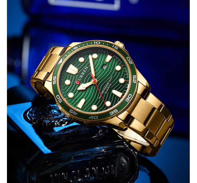 Curren 8426 Gold-Green