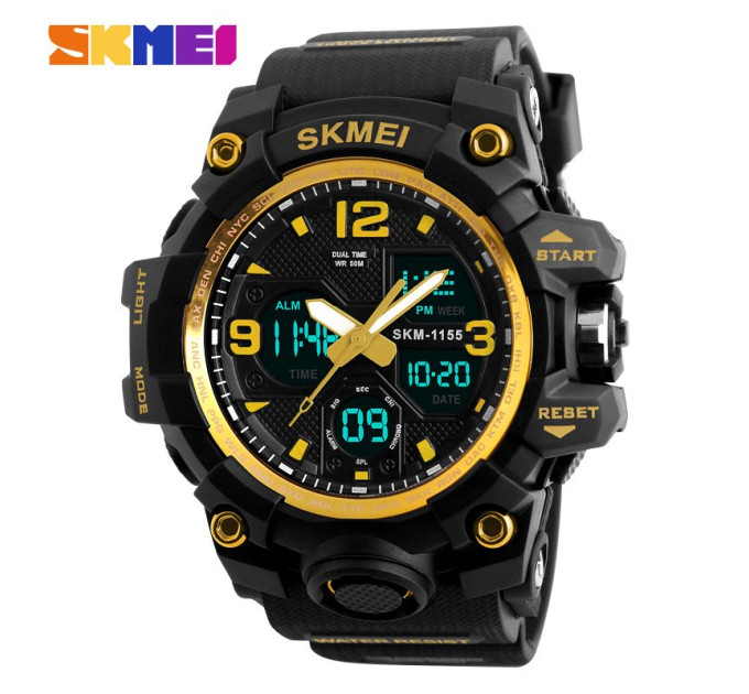Skmei 1155 Black-Gold
