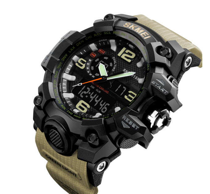 Skmei 1155 Black-Khaki