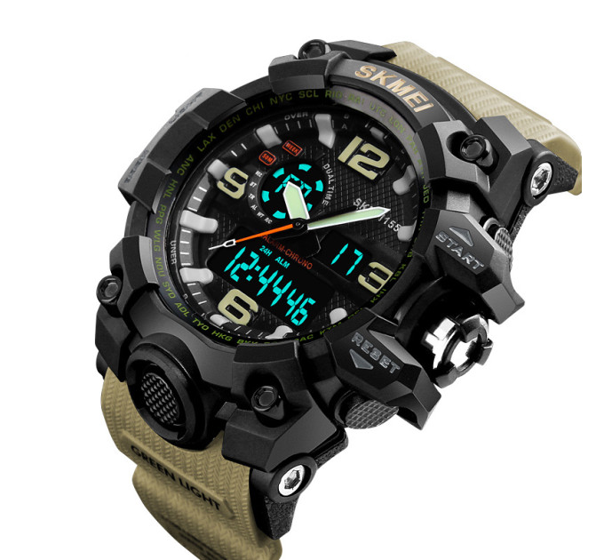 Skmei 1155 Black-Khaki