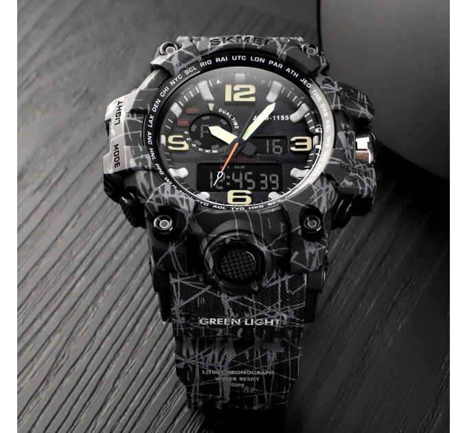 Skmei 1155 Black-Gray