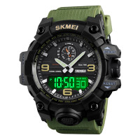 Skmei 1586 Black-Military Wrisband