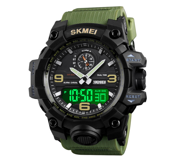 Skmei 1586 Black-Military Wrisband