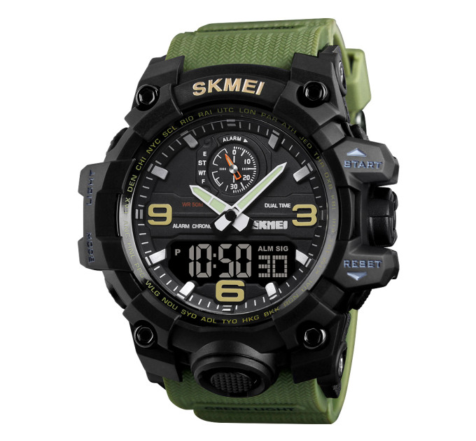 Skmei 1586 Black-Military Wrisband