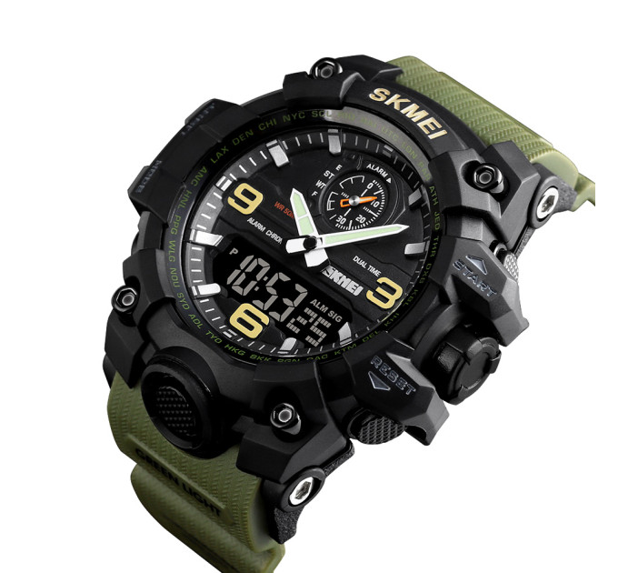 Skmei 1586 Black-Military Wrisband
