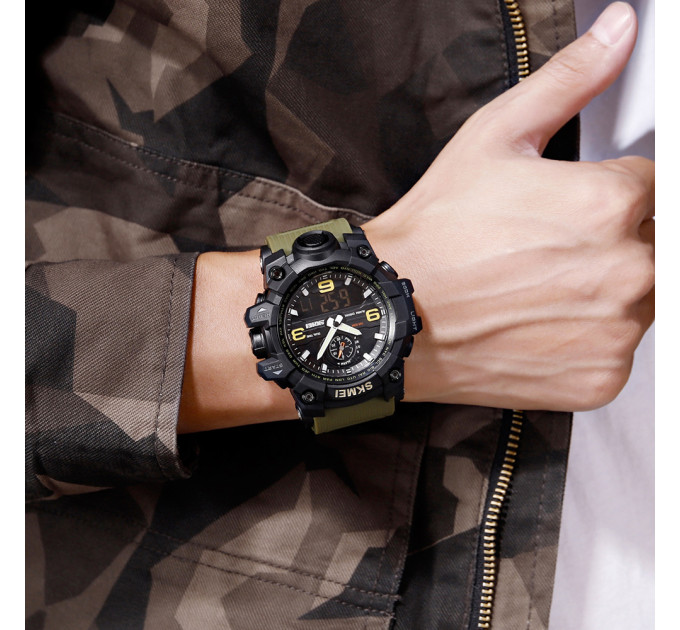 Skmei 1586 Black-Military Wrisband