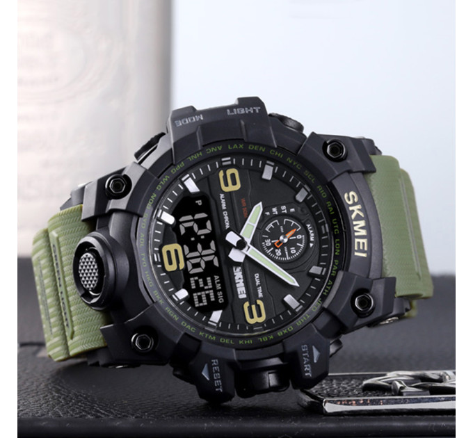 Skmei 1586 Black-Military Wrisband
