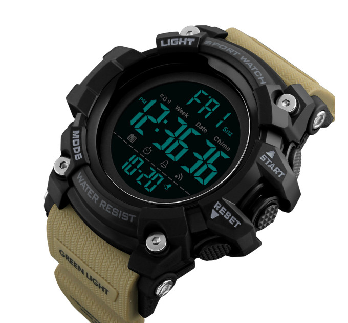 Skmei 1384 Black-Khaki Wrisband