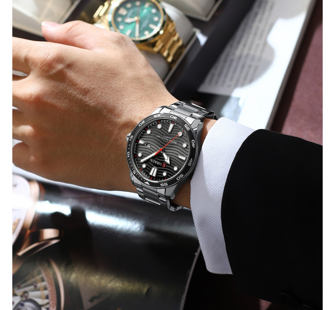 Curren 8426 Silver-Black