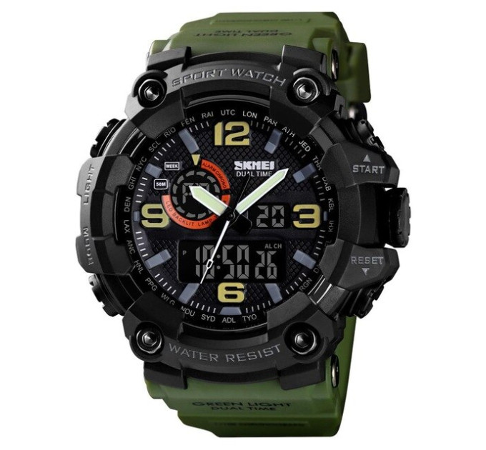 Skmei 1520AG Black-Military Wristband. SALE