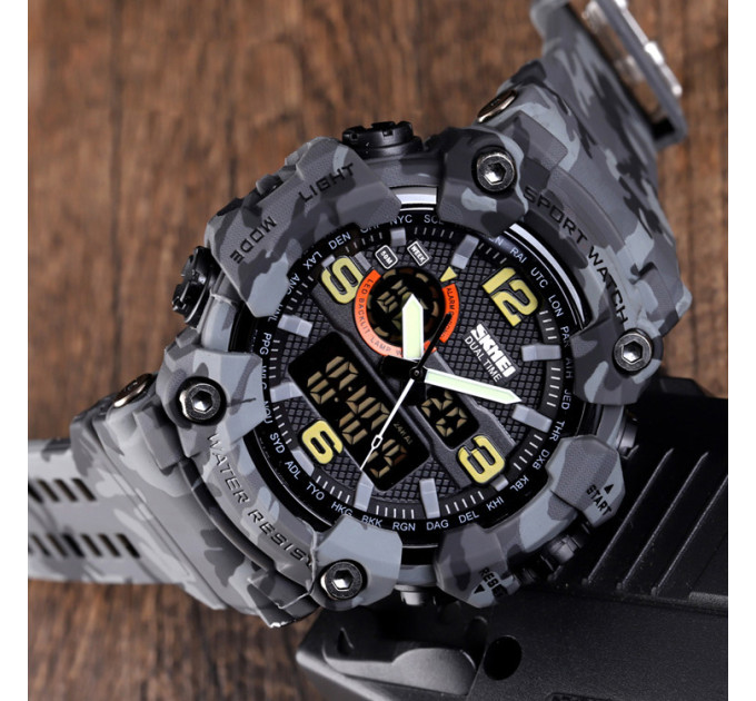 Skmei 1520CMGY Gray Camo.