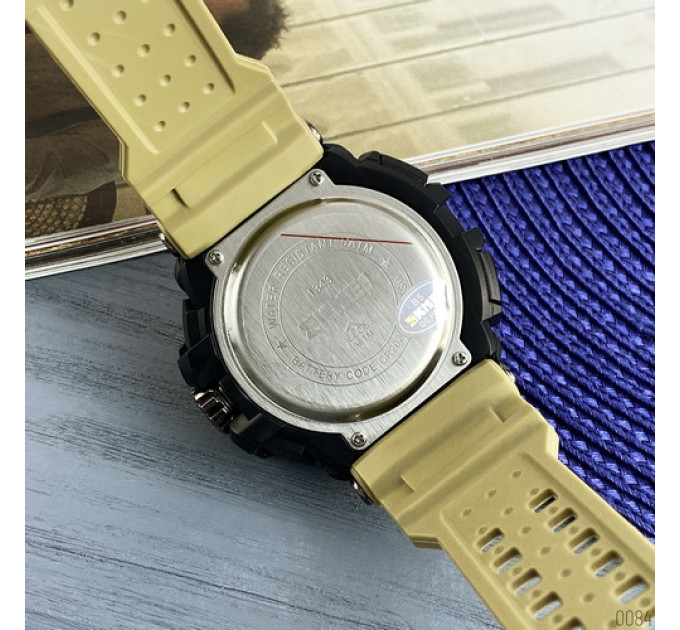 Skmei 1343 Black-Khaki Wristband