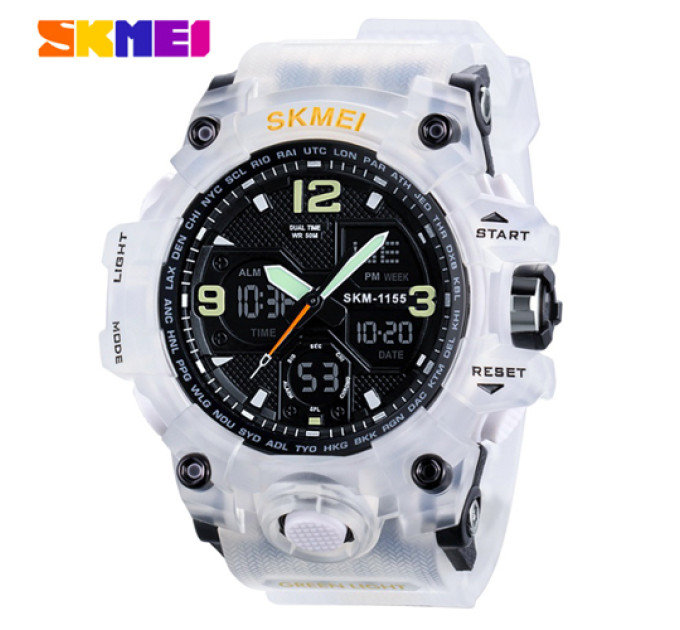 Skmei 1155BWT White-Black