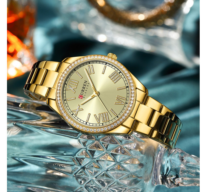 Curren 9088 Gold-Gold