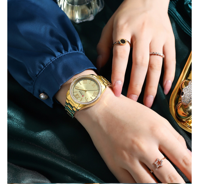Curren 9088 Gold-Gold