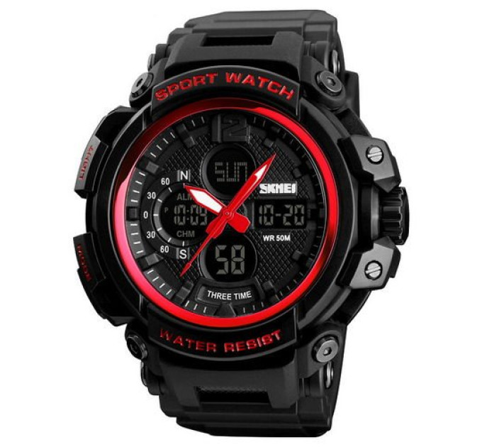 Skmei 1343 (1343RD) Black-Red SALE