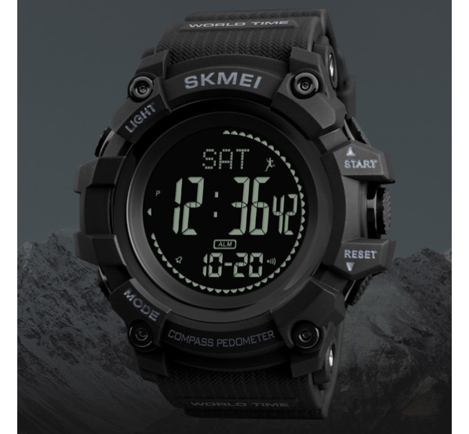 Skmei 1356BK Black + Compass