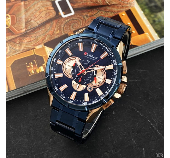 Curren 8363 Blue-Cuprum