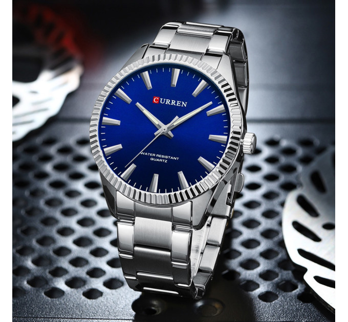 Curren 8425 Silver-Blue