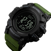 Skmei 1358AG Army Green Smart Watch Compass