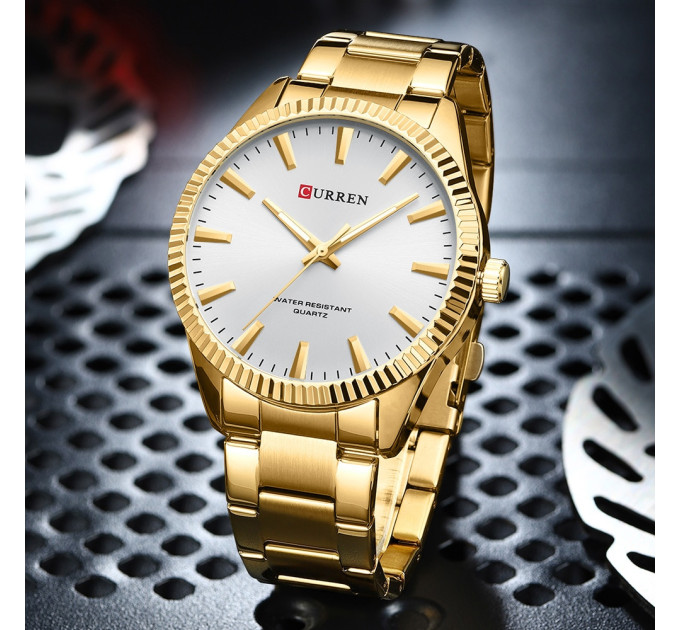 Curren 8425 Gold-White