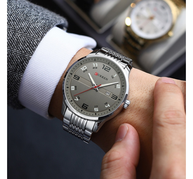 Curren 8411 Silver-Grey