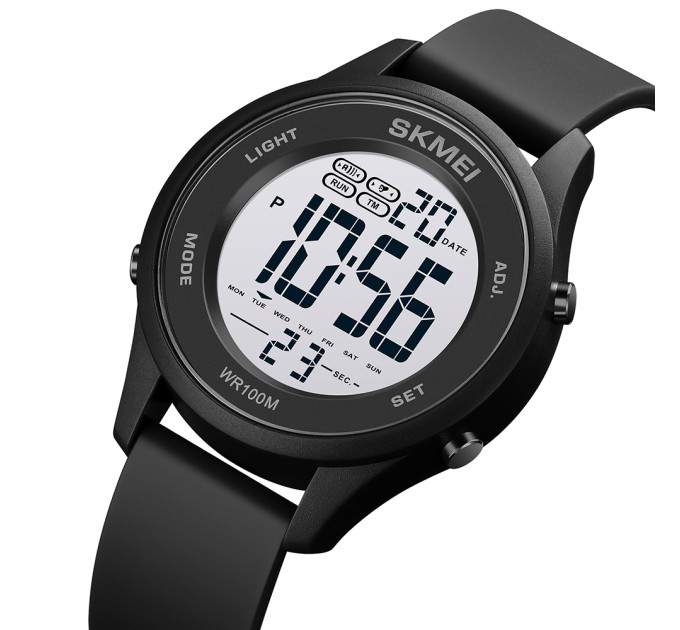 Skmei 1758BKBKWT Black Black White