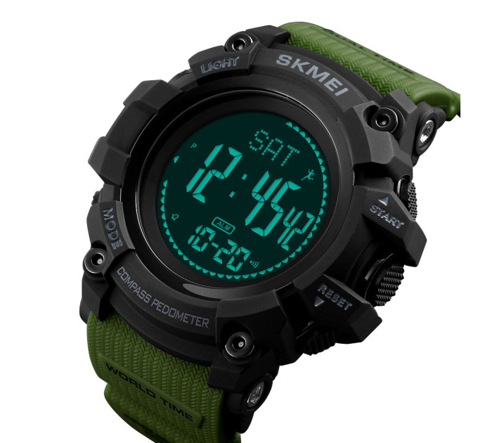 Skmei 1356AG Army Green + Compass
