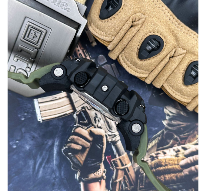 Skmei 1356AG Army Green + Compass