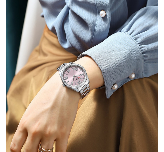Curren 9088 Silver-Pink