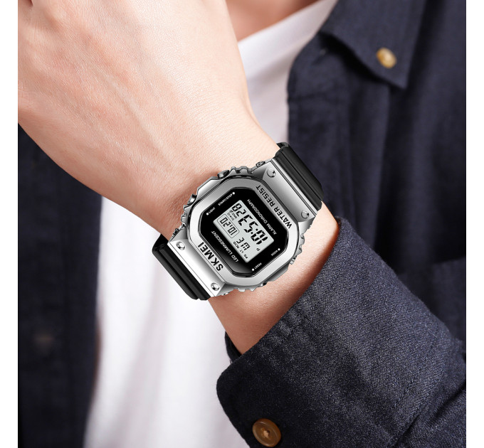 Skmei 1851SIBK Silver Black