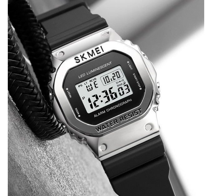 Skmei 1851SIBK Silver Black