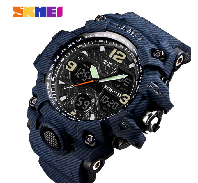 Skmei 1155BDMBK denim black