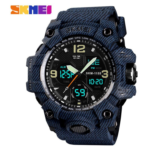 Skmei 1155BDMBU denim blue