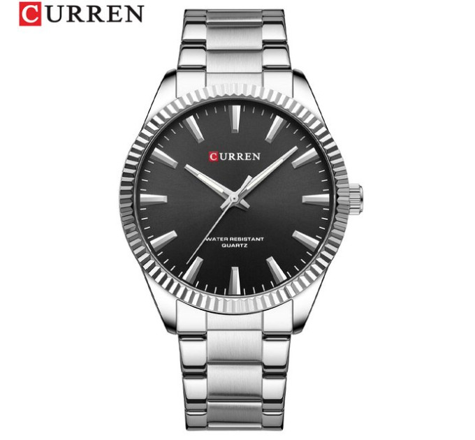Curren 8425 Silver-Black
