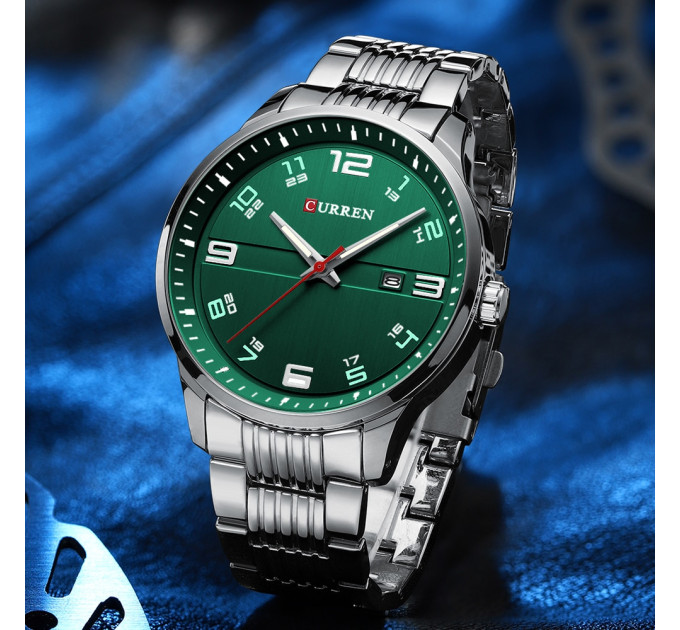 Curren 8411 Silver-Green