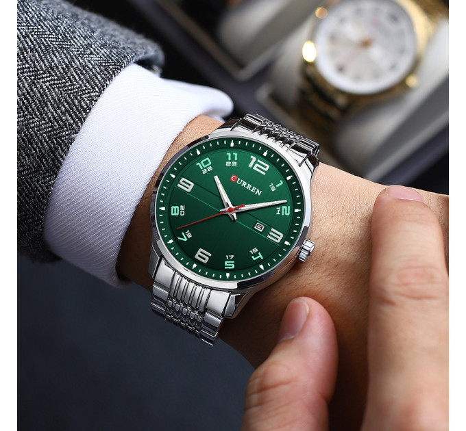 Curren 8411 Silver-Green