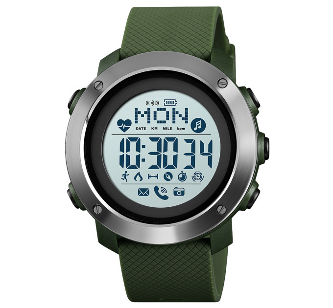 Skmei 1511AG Army-Green Smart Watch + Compass SALE