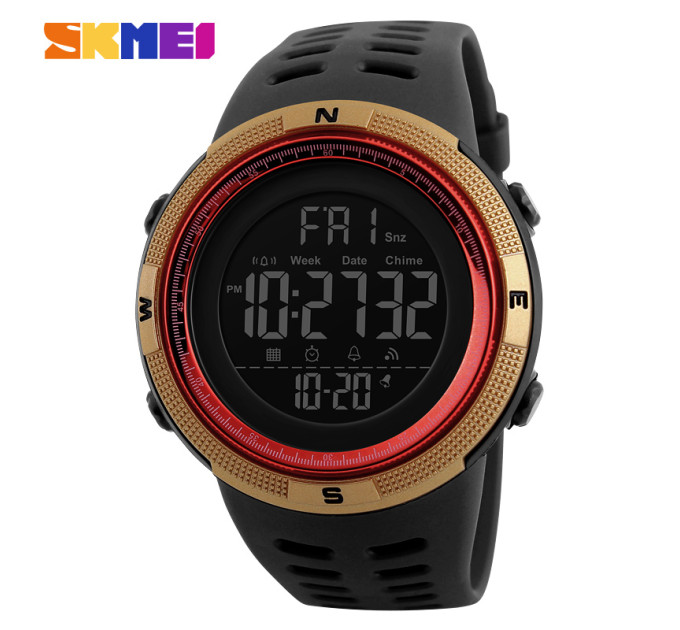 Skmei 1251GDRD Black-Gold-Red SALE