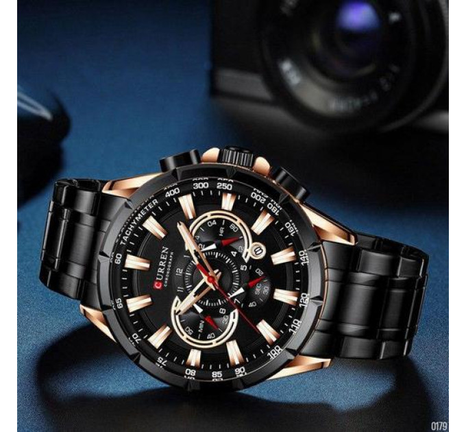 Curren 8363 Black-Cuprum