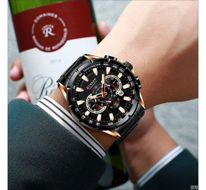 Curren 8363 Black-Cuprum
