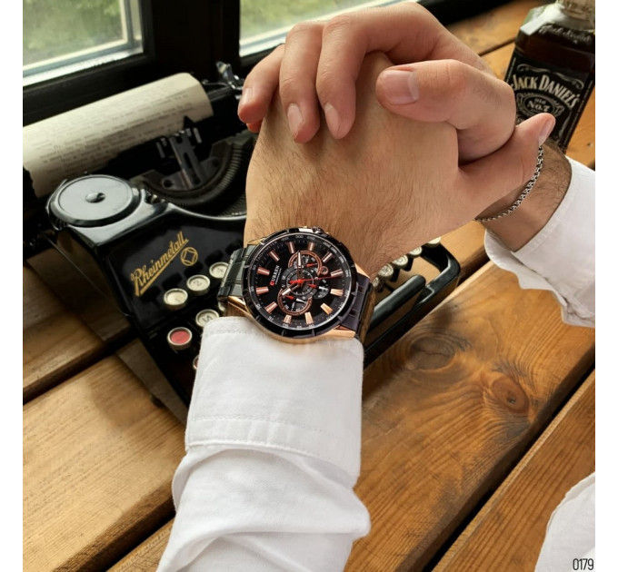 Curren 8363 Black-Cuprum